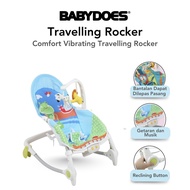 BABYDOES TRAVELLING ROCKER Vibrating Travelling Rockercomfort Baby Bouncer Baby Rocker