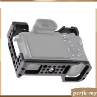 [PerfkMY] Aluminum Camera Cage Video Rig Professional Replacement Case for A7M3 AR3/ A7II/ A7III/ A7