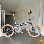 ⏺️ Fnhon Blast 20” 𝗠𝗥𝗧/𝗕𝘂𝘀-𝗳𝗿𝗶𝗲𝗻𝗱𝗹𝘆 14 Freebie 𝗟𝗶𝗴𝗵𝘁 Foldie Grey Folding Bicycle Foldable Bike Alfine Internal Hub Crius