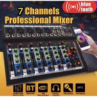 YCH สเตอริโอมิกเซอร์7ช่องมีUSB/ Bluetooth/ มีหน้าจอLED DIGITAL ECHO Effect รุ่น (YCH F7-USB)