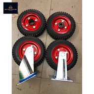 High red wheels, 20cm in diameter, can bear up to 200kg well