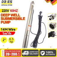 DEKES Deep well submersible pump stainless steel water pump high lift large flow hydro-electric pump