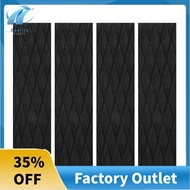 4Pcs Surfboard Traction Pads EVA Surfing Skimboard Deck Traction Pads Anti-Slip Front Tail Pad for Surfboards,Kiteboard