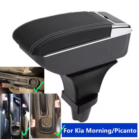 Car Armrest Box for Kia Morning Armrest Box for Kia Picanto Central Storage Box Interior Dedicated R
