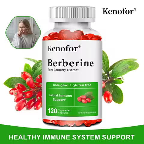 Berberine Capsules 500mg, Support Cardiovascular Wellness, Digestive & Liver Conditioning, Daily Ene