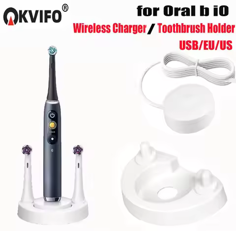 KVIFO EU/US/USB Charging Base Adapter/toothbrush holde For Oral B iO9S iO10S iO7 iO8 iO9 Series Elec