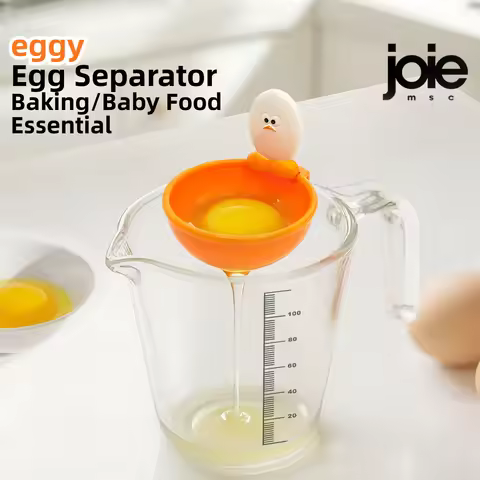 Joie Egg Separator Creative Hook Design Hands Free Side Draining Handle Design Yolk & White Filter f