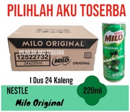 Susu Milo Kaleng Coklat ACTIVE GO ORIGINAL - 220 ml (1 dus isi 24 kaleng)