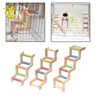 [Asiyy] Bird Ladder Cage Accessories Wooden Bird Bridge for Conures Parakeets Finch