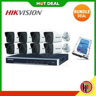 Hotdeal Hikvision 8 Channel 5 Mega Pixels Turbo DVR With 8 x 5MP Bullet Camera - Hikvision 8 Channel