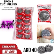 Banyak Diminati ( 1 Lusin ) Sabut Kawat Stainless Cuci Piring / Spons