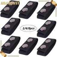 MEIGUII 1/4/8Pcs Belt Keeper Double Snaps Sports Heavy Duty