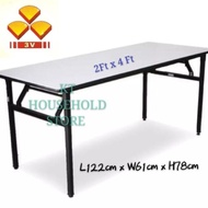 KT 2x4 ft 3V  Foldable Wood Top Banquet Table/ Folding Banquet Table / Meja Banquet