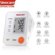 Sinocare Automatic Upper Arm Blood Pressure Meter Monitor for Dual User BP Set Monitor Digital Smart Sphygmomanometer Heart Rate Tracker High Accuracy Machine