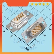 [5 Pieces]- DB9 Male Port 9 Pins Gold Plated 2 Rows Solder Wire Connector