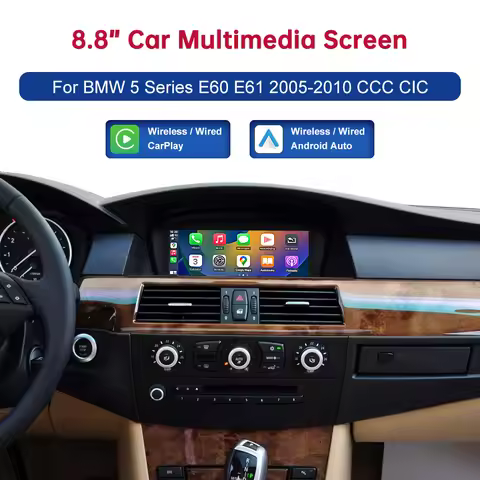 8.8inch CN Road Top Touch Linux Display Multimedia Player For BMW Car 5 Series E60 E61 2005-2010 CCC