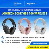 Logitech Zone Vibe 100 Wireless Bluetooth 5.2 Headset Lightweight with Mic