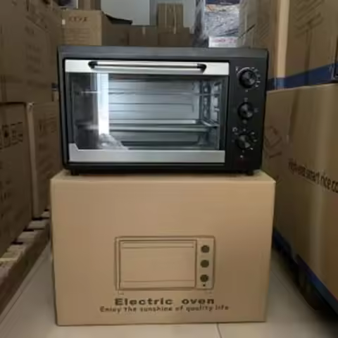 Electric Baking Oven, Multi-Functional 48-litre Oven, Domestic Kitchen Pizza and Bread Electric Oven