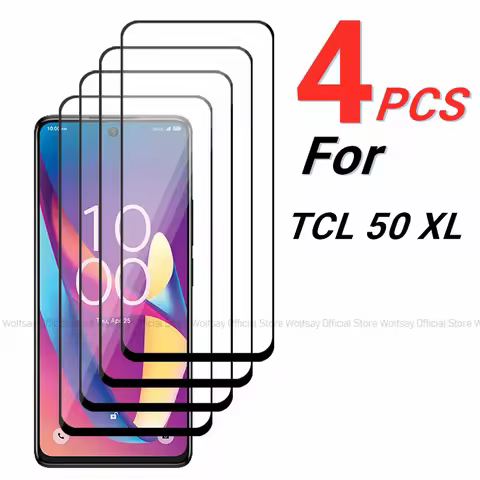 2/4PCS Tempered Glass For TCL 50 XL Screen Protector For TCL 50 XL 5G Full Glue Cover Glass Protecto
