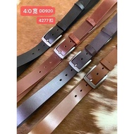 DL First Layer Cowhide Vegetable Tanned Leather Belt DD920 Belt 4277 Buckle#4. 0 Wide Tree First Lay