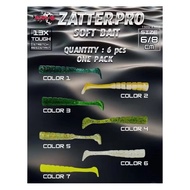 SAWA-D ZATTER PRO SOFT PLASTIC 6CM & 8CM SOFT BAIT LURE