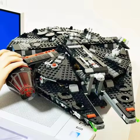 NEW Dark Spaceship Falcons Starfighters Model Building Block Bricks for Boys Party Gift Adults 1500+