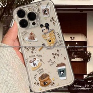 Phone Phone Case Suitable for iPhone 7 8 Plus x xs xr xsmax 11 12 13 14 15 Pro max Mickey Coffee All