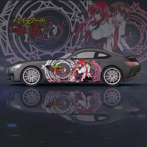 High School DxD Girl Car Wrap Protect Stickers Car Decal Creative Sticker Car Body Appearance Modifi