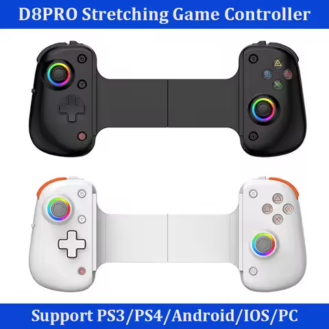 BSP D8 PRO Stretching Game Controller Wireless Handle RGB Tablet Controller For Switch P3 P4 Android