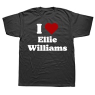 I Love Ellie Williams Men's T-Shirt Pure Cotton Unique Design Round Neck The Last of Us Short Sleeve