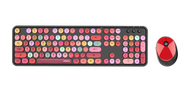 MOFii - Sweet Colorful Series 2.4G 無線鍵盤滑鼠套裝 (混彩-黑色)