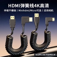 HDMI2.0 Ultra-Fine Cable 4K60hz SLR Camera Video Camera Monitor Cable HDMI to HDMI Spring Cable