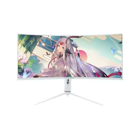 *34-Inch hairtail screen quasi-4k curved surface 144hz e-sports 21:9 chicken 2K monitor 165hz