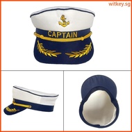 WIT Captain s Hat Adult Yacht Admiral Hats Boats Skippers Ship Sailor Captain Costume Hat Navy Marin