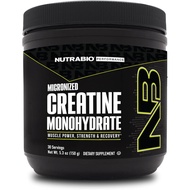 NutraBio Pure Micronized Creatine Monohydrate Powder Supplement, Odorless (150g) -Support Bulk Muscl