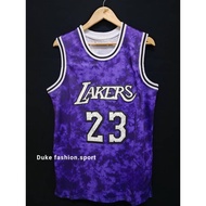 Embroidery Los Angeles Lakers #23 LeBron James Jersey Basketball Jersey
