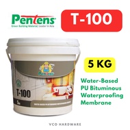 5 KG PENTENS  T-100 PU Water Based Bituminious Waterproofing Membrance / T-100