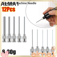 ALMA 12Pcs Dispensing|Needle, 8G-30G Fluids Stainless Steel Industrial Glue Injection Needle, Durabl