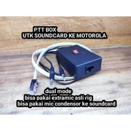 PTT BOX FOR DUAL MODE MIC MIXER