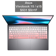 ASUS Keyboard Cover Vivobook 15 S15 S531F S531 X571 X571G X571GD Zenbook 15 Mars 15 VX60GT 15.6'' Inch Laptop Keyboard Silicone Protector Cover Skin Case
