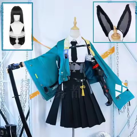 Hoshimi Miyabi Cosplay Costume Anime Game Zenless Zone Zero Section 6 Miyabi Wig Lovely Uniform Skir