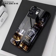 HP HS37 Case Infinix Zero 30 4G / Zero 30 5G - Softcase Glass Kaca - Hardcase 2D Glossy - Protective