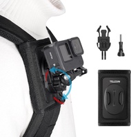 實體店鋪(🈹🈹🈹限今日特價$108)TELESIN Backpack Mount Clip Holder Attach with Quick Release Tripod Adapter Base f