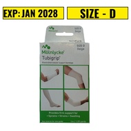 Tubigrip Size D 1m (Beige) – Elastic Bandage for Sprains, Strains & Joint Support