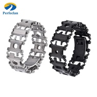 Perfeclan 29 in 1 Tread Bracelet Multifunction Tool Outdoor Bolt Driver Kits Travel Wearable Bike