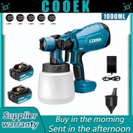 COOEK21V Cat Cat Electric Gun 1000ml Power Spray dengan tetapan tombol pelarasan boleh digunakan unt