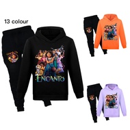 Encantos Sportswear Long-sleeved 2 Piece Set Spring Boy Kids Clothes Set Sweater + Trousers Cotton + Polyester Jogger Pants Set Kids Hoodie 0000