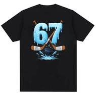 Funny 67 Ice Hocker 6 7 Ice Drop 6 7 Meme Men's and Women's Fashion Cotton T-shirt
