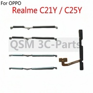 For Realme C21Y C25Y Power ON OFF Volume button Flex Side Button flex Cable