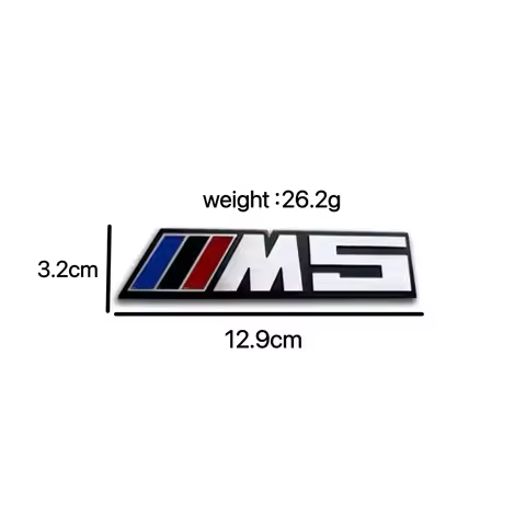 For BMW Power M 1 3 5 6 7 Series M3 M5 X1 X3 X5 E46 E90 E92 E93 E34 E36 E60 E90 Car Metal Sticker Re